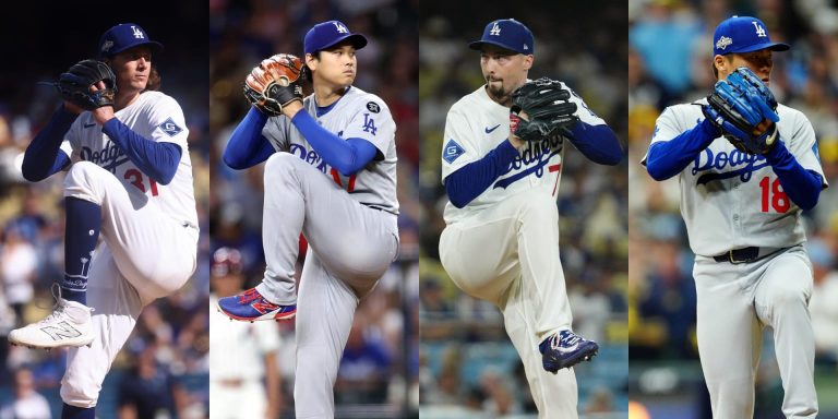 noticia-mlb-La-dominante-rotacion-de-los-Dodgers-llega-a-la-Se