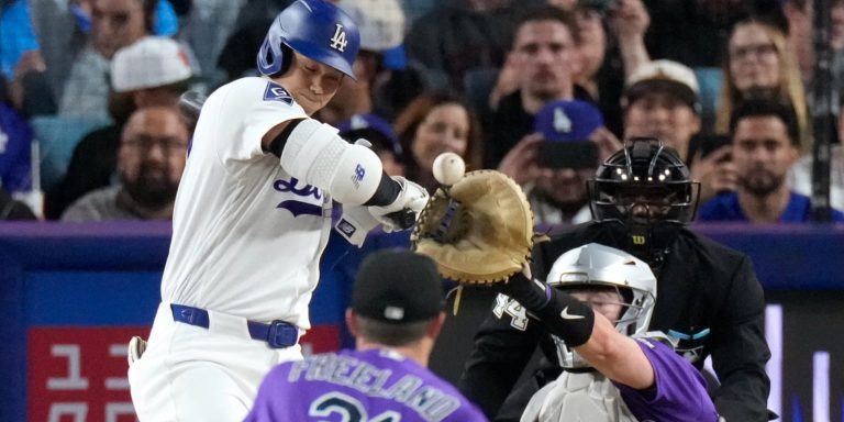 noticia-mlb-Ohtani-pelotazo-y-Kike-oblicuo-salen-temprano-